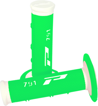 Suspensie Cadru - Mansoane Progrip MX 791 Double Density  Alb/Verde