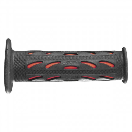 Suspensie Cadru - Mansoane sportbike Progrip - capat deschis; ghidon 22mm; L 125mm Culoare Negru/Rosu