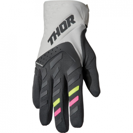Manusi - Manusi atv/cross dame Thor Spectrum, culoare gri/negru, marime S