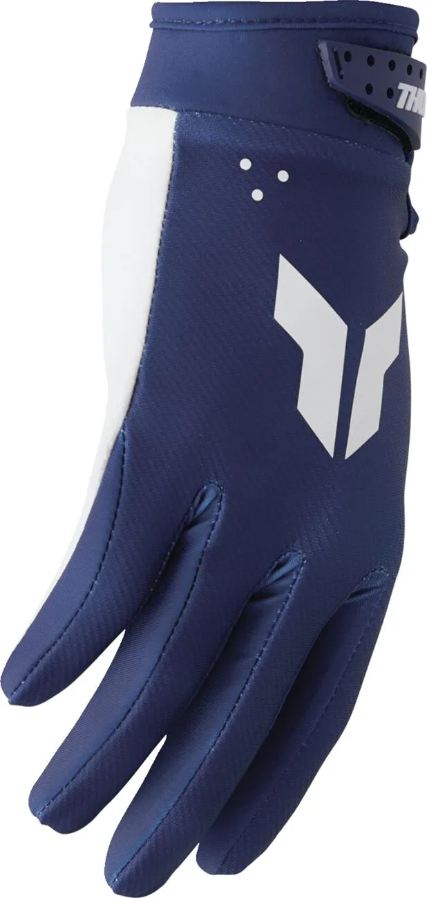 Manusi atv/cross Thor Launchmode Navy, culoare albastru/alb, marime XS [2]