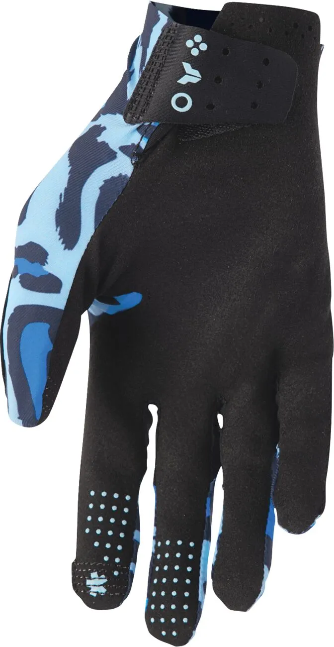Manusi atv/cross Thor SportMode Cheetah, culoare albastru/negru, marime S [3]