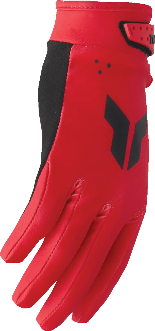Manusi copii atv/cross Thor LaunchMode Split, culoare rosu, marime YXS [2]