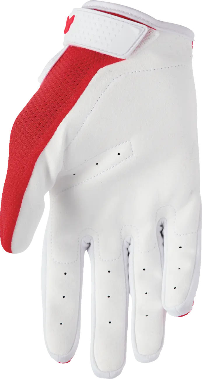 Manusi copii atv/cross Thor LaunchMode Static, culoare rosu/alb, marime YXS [1]