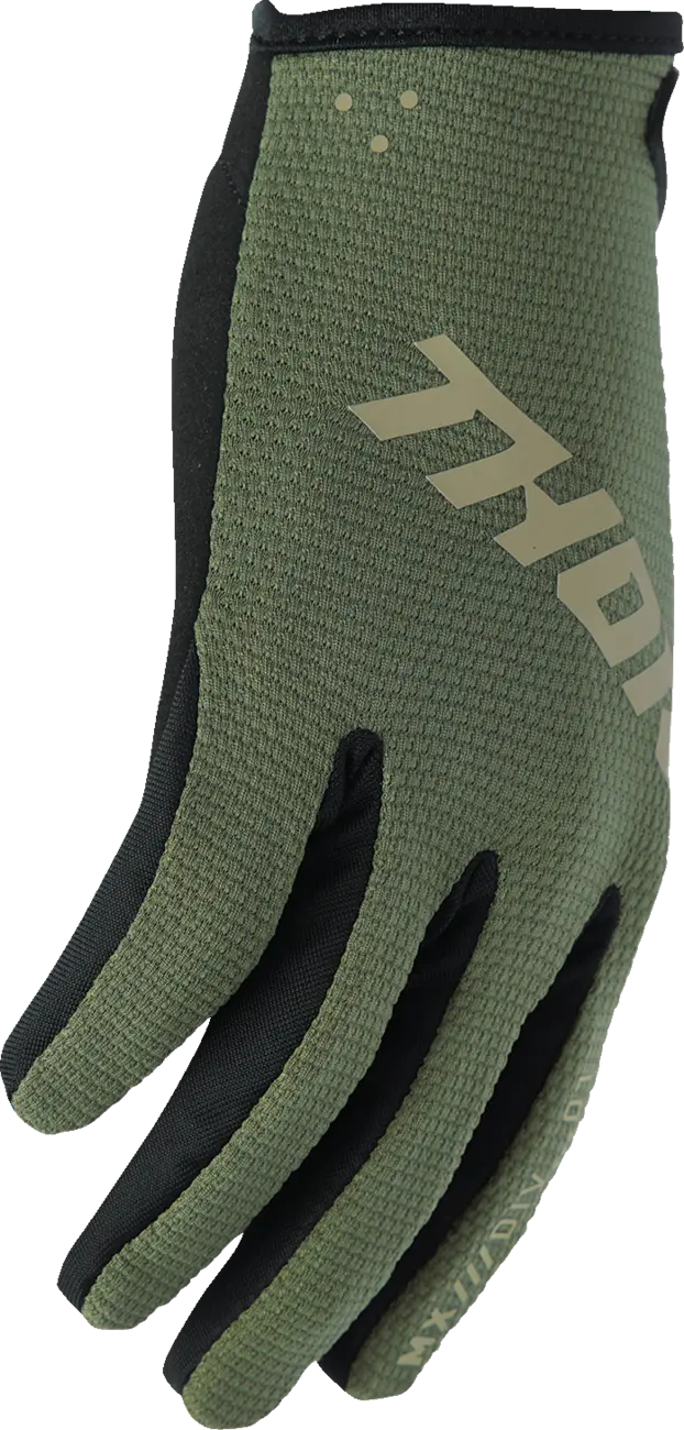 Manusi copii atv/cross Thor LaunchMode Static, culoare verde, marime YXS [1]