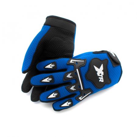 Manusi enduro/atv/cross XTR X1 Junior, culoare albastru, marime YM [1]