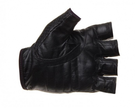 Manusi fara degete, din piele gaurita, culoare negru, marime 2XL [1]
