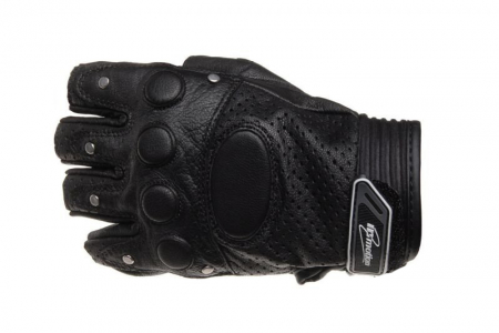 Echipament Strada - Manusi moto piele fara degete, culoare negru, marime 2XL
