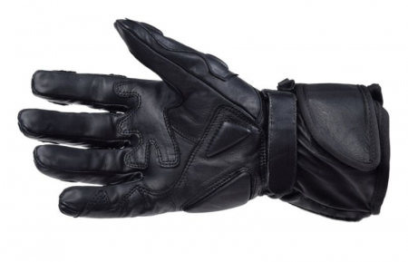 Manusi moto piele, lungi, cold rezist, marime 2XL, culoare negru [1]