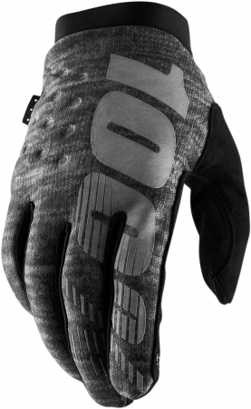 Echipament Cross  & ATV - Manusi motocross 100% BRISKER culoare gri marime S