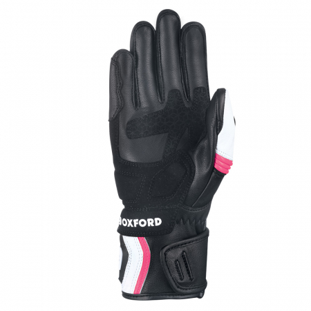 Manusi piele fete Oxford RP-5 2.0, negru/alb/roz, M [1]