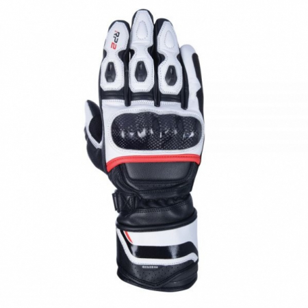 Manusi piele Oxford RP-2 2.0 Sports Gloves Stealth, negru/alb/rosu, M [0]