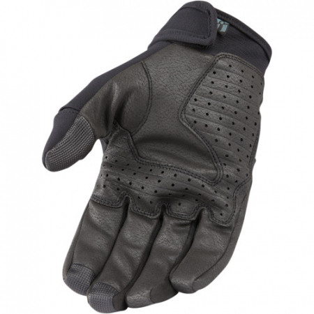 Manusi piele/textil Icon Stormhawk, culoare negru, marime M [1]