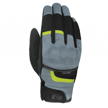 Manusi - Manusi piele+textil Oxford Brisbane Air Glove, negru/gri, S