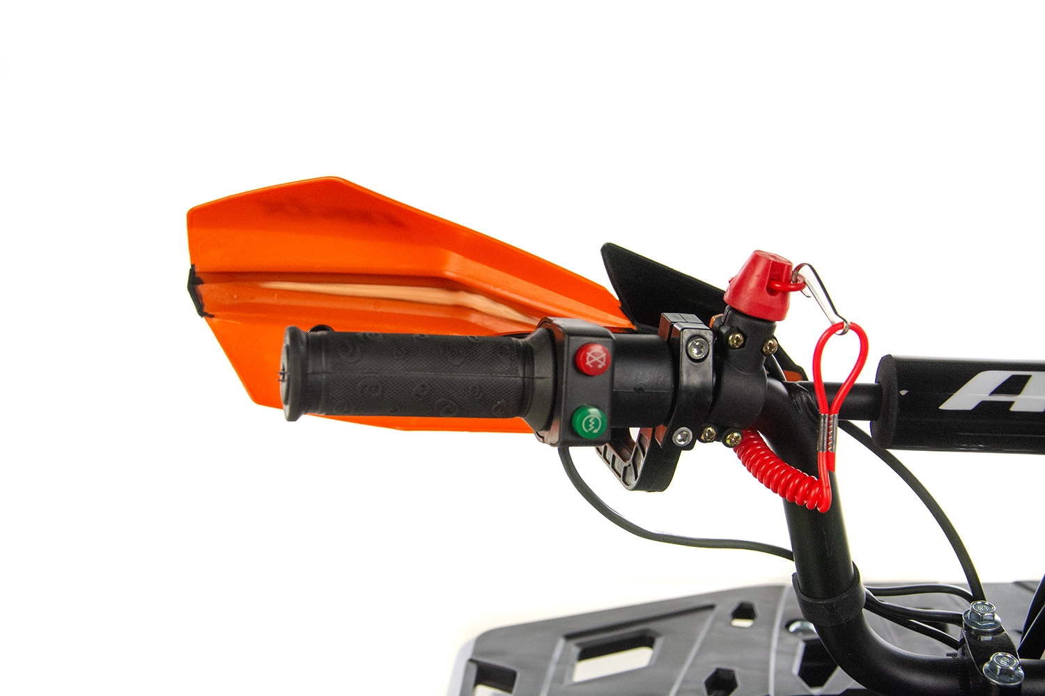 Mini atv Asix Dusty, roti 6inch, 50cc, 2 timpi, pornire electromotor, culoare negru/portocaliu [16]