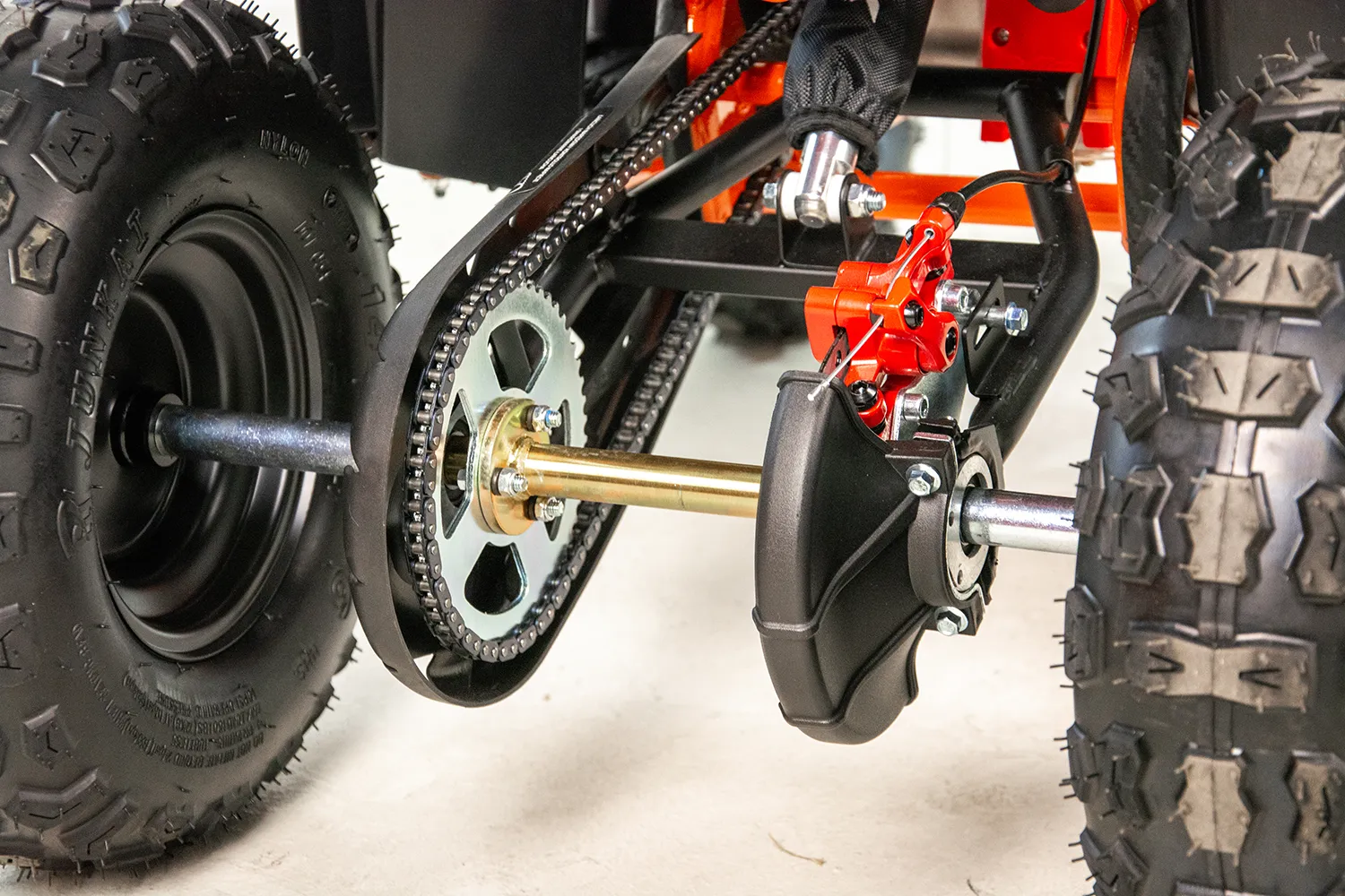 Mini atv Asix M10, roti 6inch, 50cc, 2 timpi, pornire electromotor, culoare gri/albastru [20]