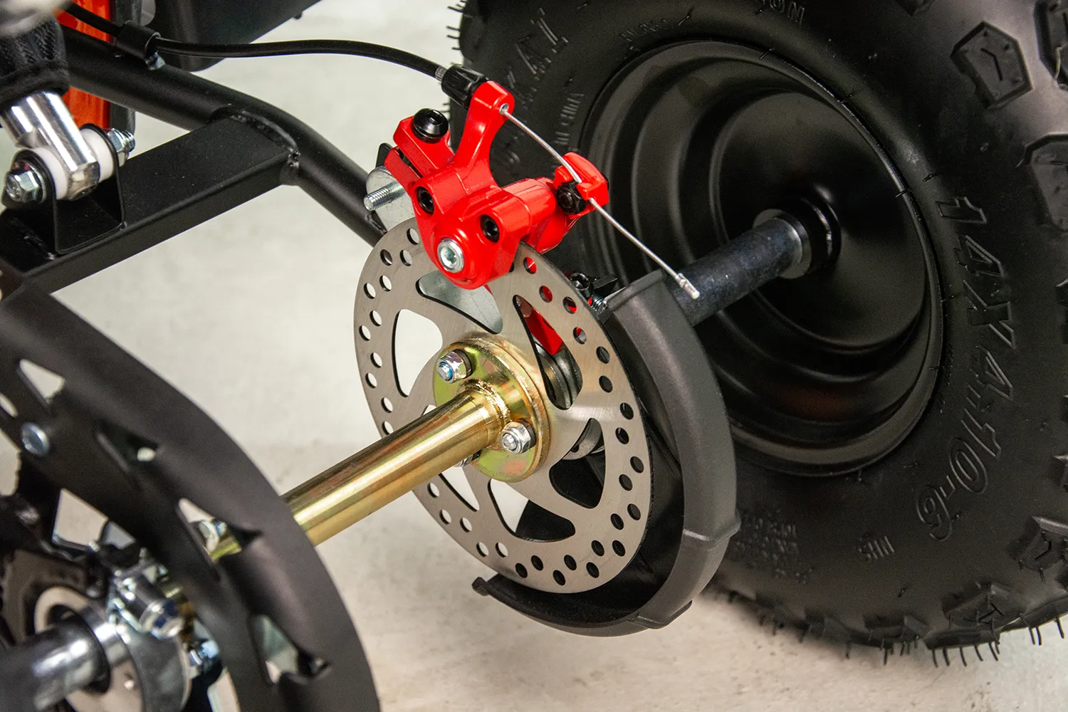 Mini atv Asix M10, roti 6inch, 50cc, 2 timpi, pornire electromotor, culoare gri/albastru [16]