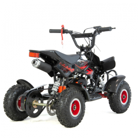 Mini atv XTR M4/4, roti 4 inch, 50cc, 2 timpi, pornire la sfoara, culoare negru/rosu [1]