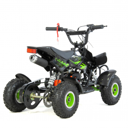 Mini atv XTR M4/4, roti 4 inch, 50cc, 2 timpi, pornire la sfoara , culoare negru/verde [2]