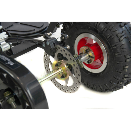 Mini atv XTR M4/4, roti 4 inch, 50cc, 2 timpi, pornire la sfoara, culoare negru/rosu [7]