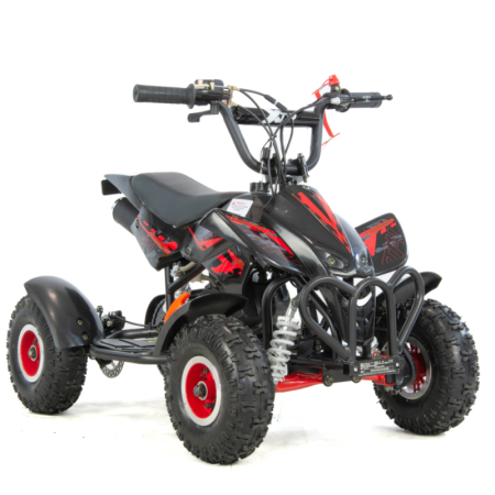 Motociclete & ATV - Mini atv XTR M4/4, roti 4 inch, 50cc, 2 timpi, pornire la sfoara, culoare negru/rosu
