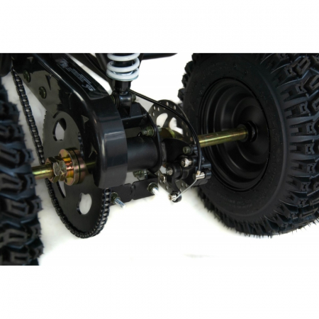 Mini atv XTR M7, roti 6 inch, 50cc, 2 timpi, pornire la buton, culoare negru/albastru [13]