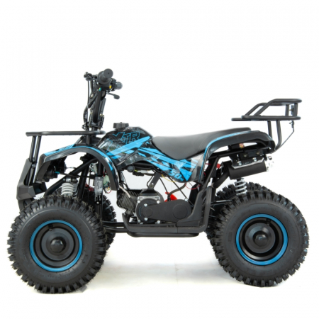 Mini atv XTR M7, roti 6 inch, 50cc, 2 timpi, pornire la buton, culoare negru/albastru [4]
