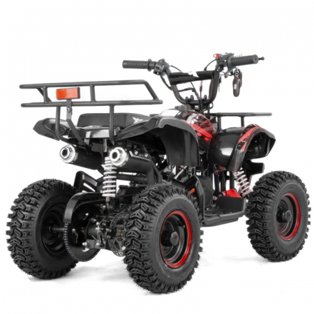 Mini atv XTR M7, roti 6 inch, 50cc, 2 timpi, pornire la buton, culoare negru/rosu [2]