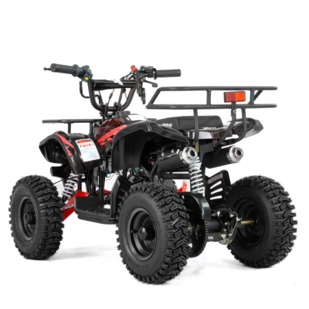 Mini atv XTR M7, roti 6 inch, 50cc, 2 timpi, pornire la buton, culoare negru/rosu [3]