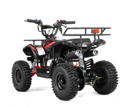Mini atv XTR M7, roti 6 inch, 50cc, 2 timpi, pornire la sfoara, culoare negru/rosu [3]
