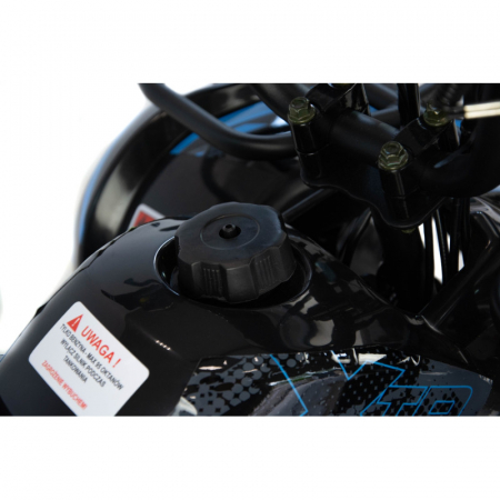 Mini atv XTR M7, roti 6 inch, 50cc, 2 timpi, pornire la sfoara, culoare negru/albastru [11]