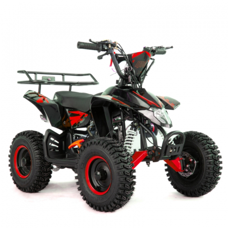 Motociclete & ATV - Mini atv XTR M8, roti 6 inch, 50cc, 2 timpi, pornire la sfoara, culoare negru/rosu