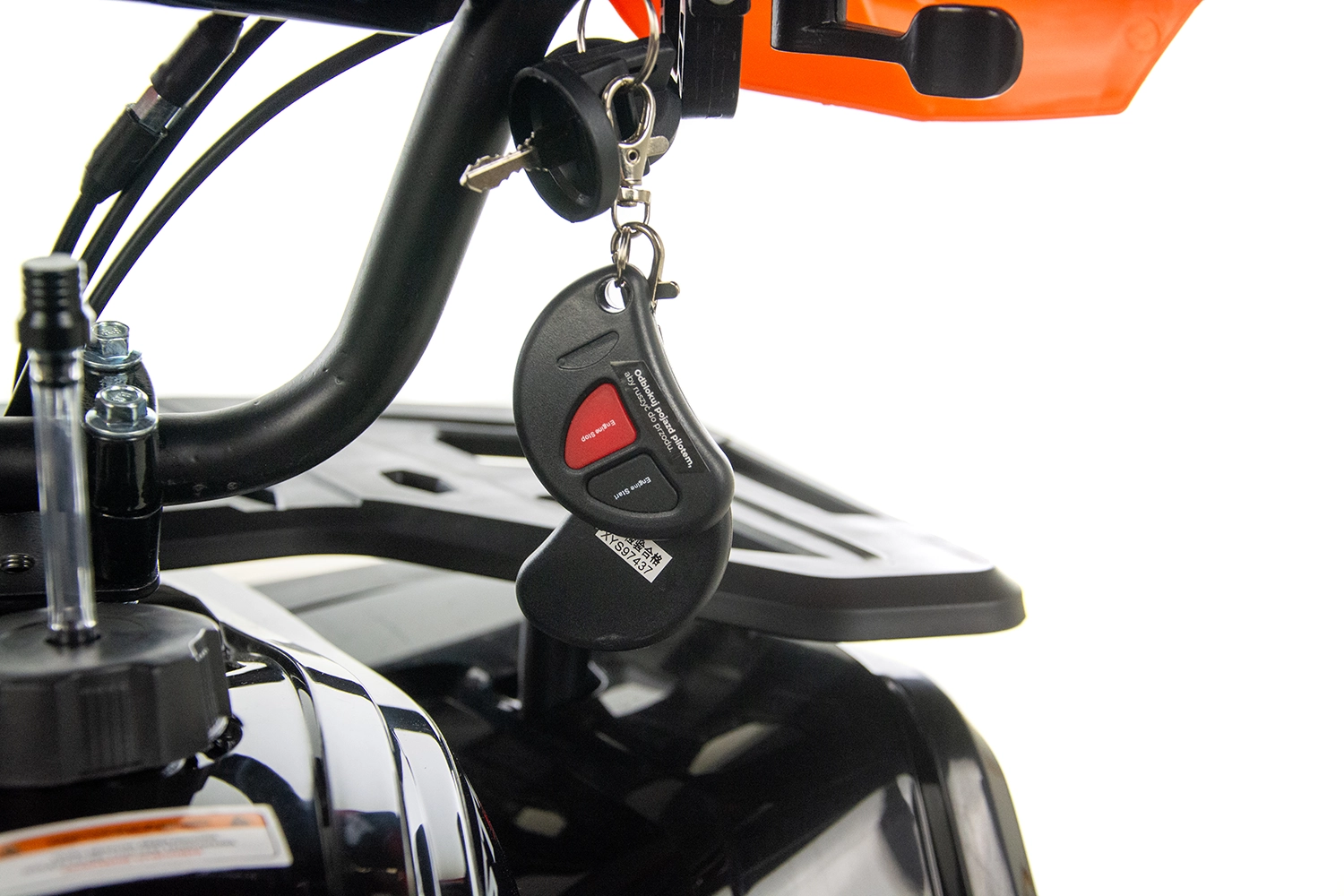 Mini atv Asix Dusty, roti 6inch, 50cc, 2 timpi, pornire electromotor, culoare gri/albastru [15]
