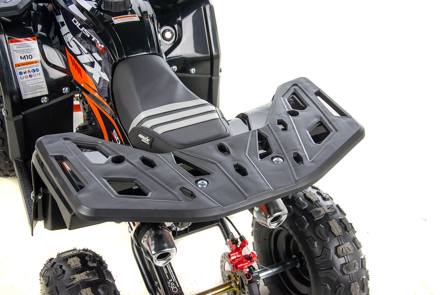 Mini atv Asix Dusty, roti 6inch, 50cc, 2 timpi, pornire electromotor, culoare gri/albastru [17]