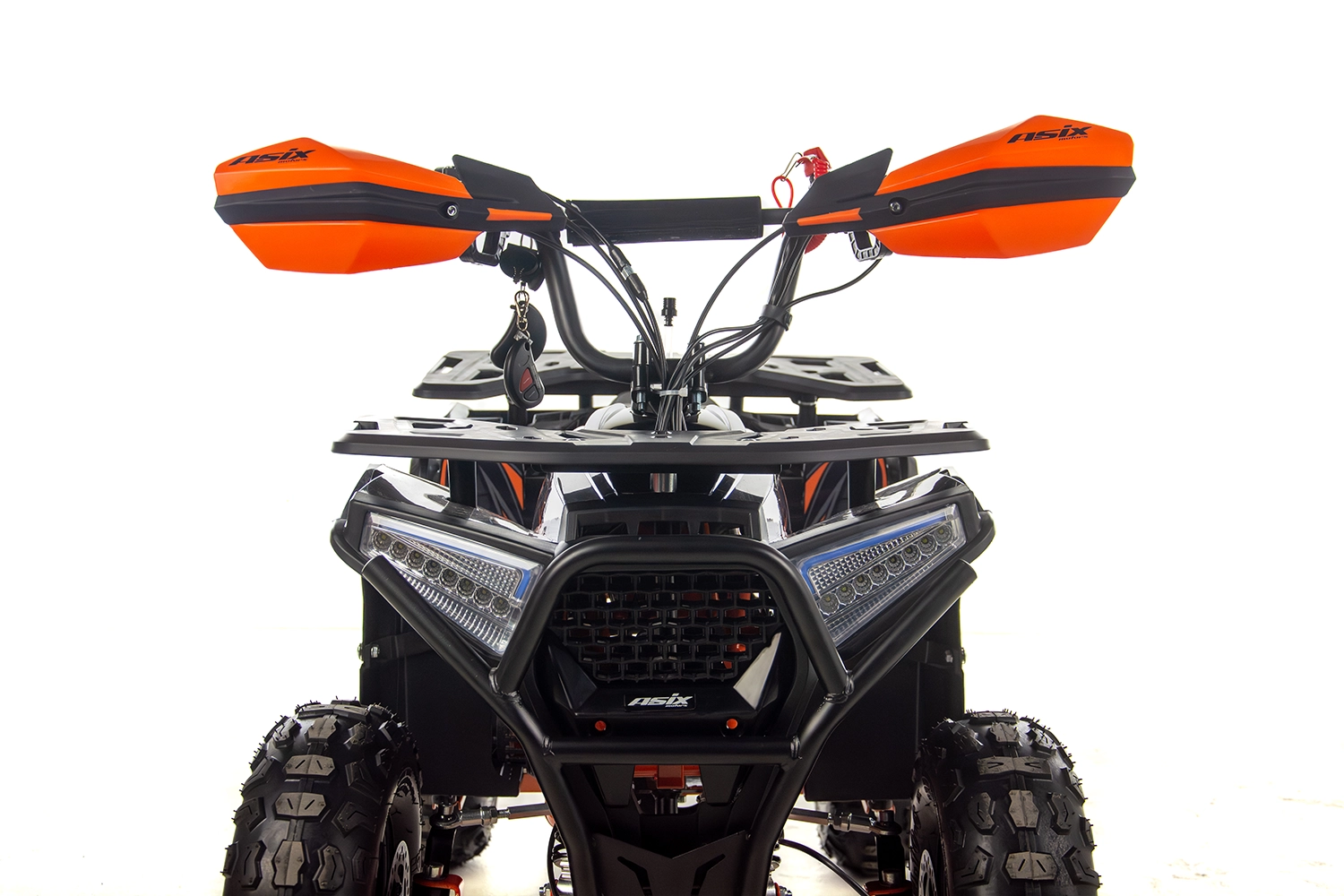 Mini atv Asix Dusty, roti 6inch, 50cc, 2 timpi, pornire electromotor, culoare gri/albastru [11]