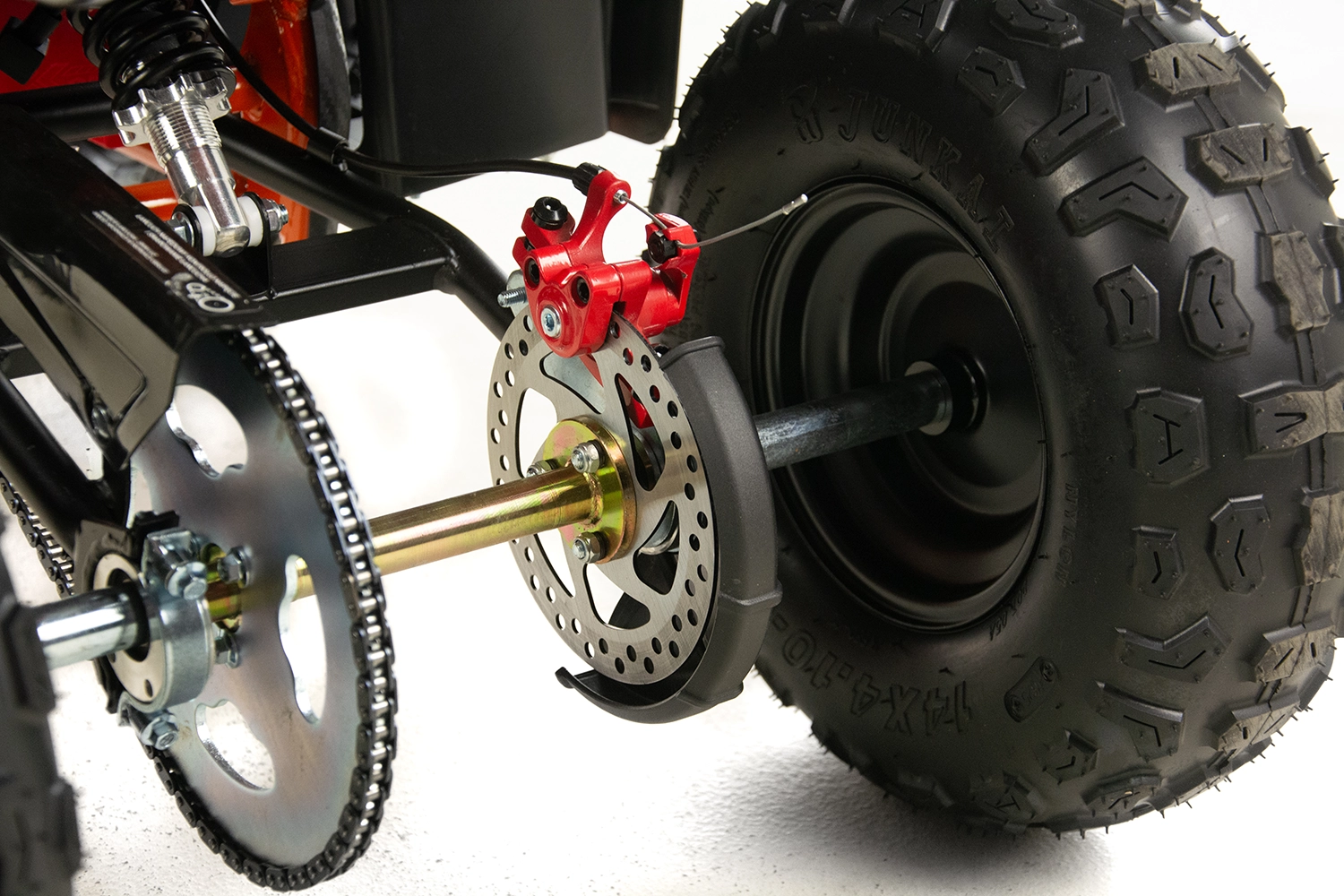 Mini atv Asix Dusty, roti 6inch, 50cc, 2 timpi, pornire electromotor, culoare gri/albastru [18]