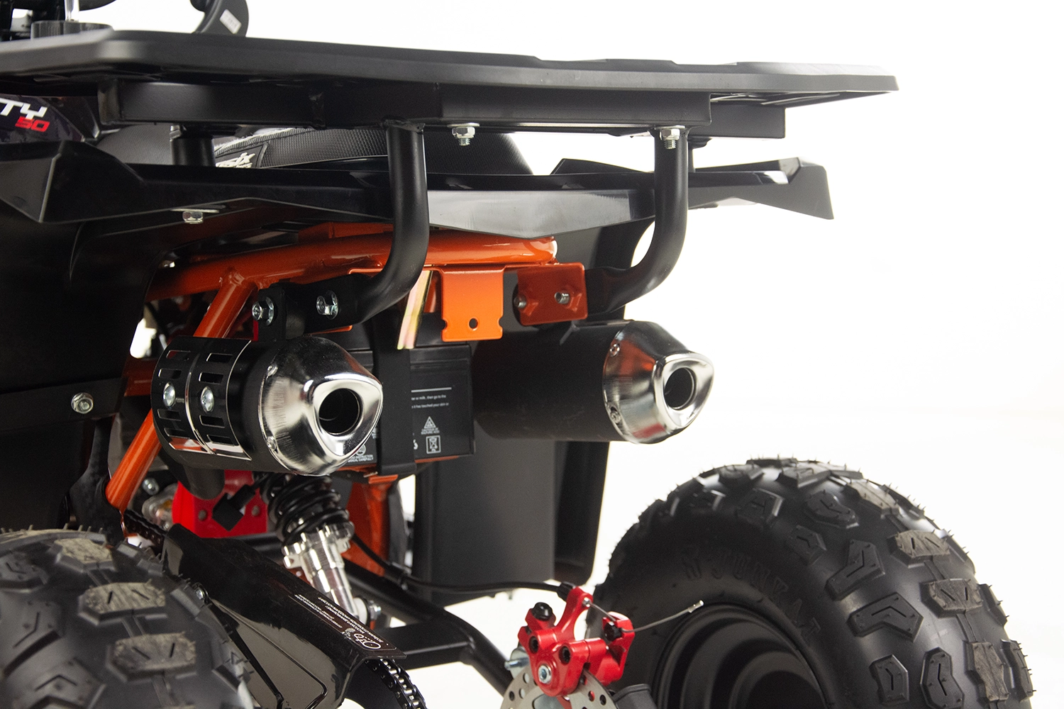 Mini atv Asix Dusty, roti 6inch, 50cc, 2 timpi, pornire electromotor, culoare gri/albastru [19]