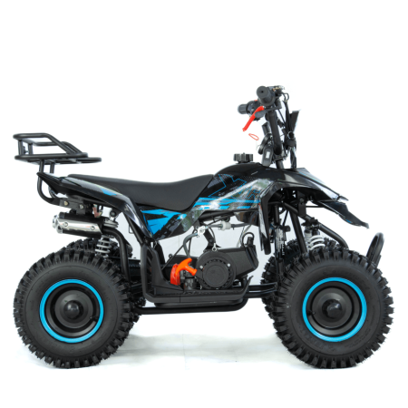 Mini atv XTR M8, roti 6inch, 50cc, 2 timpi, pornire electromotor, culoare negru/albastru [1]