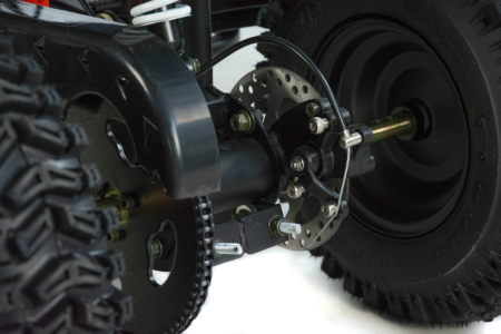 Mini atv XTR M8, roti 6inch, 50cc, 2 timpi, pornire electromotor, culoare negru/verde [3]