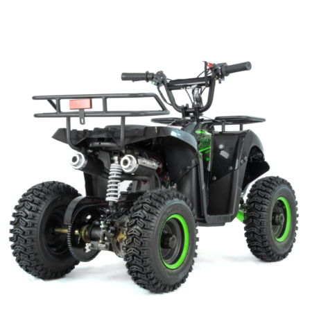 Mini atv XTR M9, roti 6inch, 50cc, 2 timpi, pornire electromotor, culoare negru/verde [2]