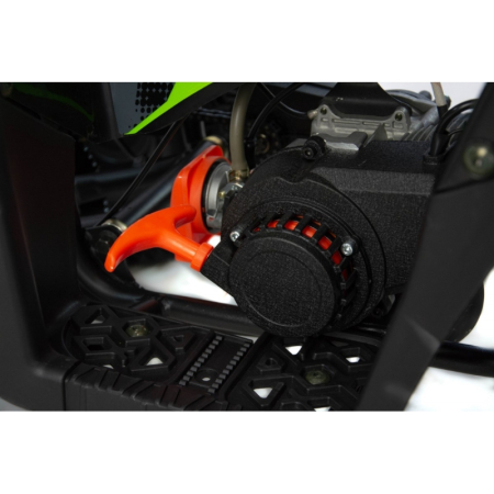Mini atv XTR M9, roti 6inch, 50cc, 2 timpi, pornire la sfoara, culoare negru/verde [8]