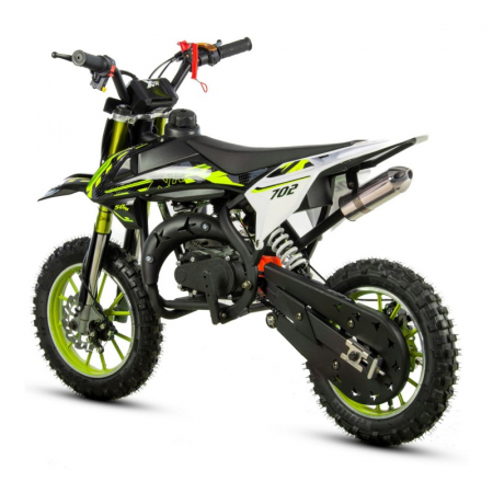 Mini Cross XTR 702, 50cc, 2 timpi, pornire electromotor, roti 10 inch, culoare negru/verde [5]