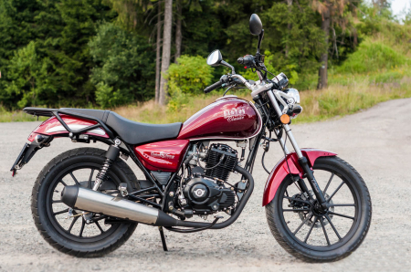 Motocicleta Barton Classic 125cc, culoare visiniu [1]