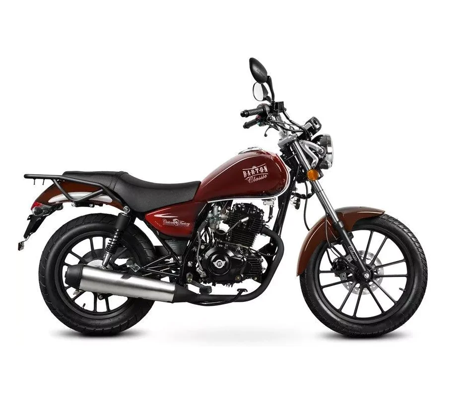 Motociclete & ATV - Motocicleta Barton Classic 125cc, culoare visiniu