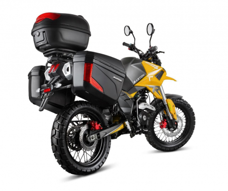 Motocicleta Barton Hyper 125cc, culoare negru/galben, cu topcase [2]
