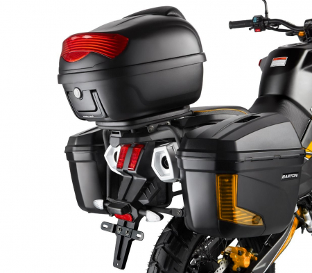 Motocicleta Barton Hyper 125cc, culoare negru/galben, cu topcase [3]