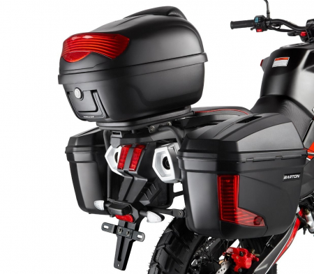 Motocicleta Barton Hyper 125cc, culoare negru/rosu, cu topcase [3]