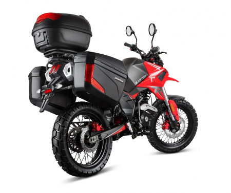 Motocicleta Barton Hyper 125cc, culoare negru/rosu, cu topcase [2]