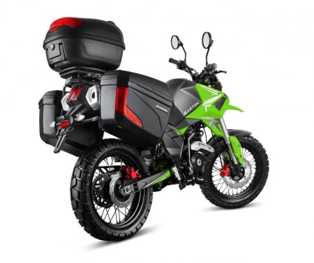 Motocicleta Barton Hyper 125cc, culoare negru/verde, cu topcase [2]