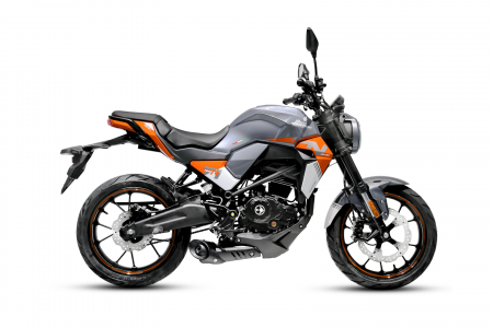Motociclete & ATV - Motocicleta Barton Naked 125cc, culoare nergru/portocaliu