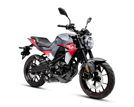 Motociclete & ATV - Motocicleta Barton Naked 125cc, culoare nergru/rosu